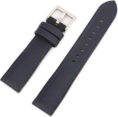 Onthelevel Sailcloth Rubber Watch Strap 18mm 20mm 22mm Water Resistant Oxford Fabric With Silicone Hybrid Watchband Replacement For Men's Wristband in Kuwait