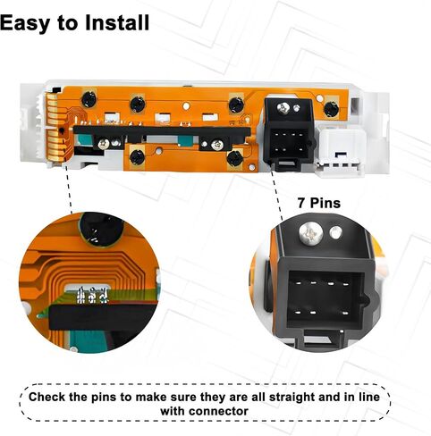 MuHize 599-007 A/C Heater Climate Control Module Panel, Fit for 1996-1999 Chevy GMC C1500 C2500 C3500 K1500 K2500 K3500 Truck Replace# 9378815 15-72548 15-72548 16231175 in Kuwait