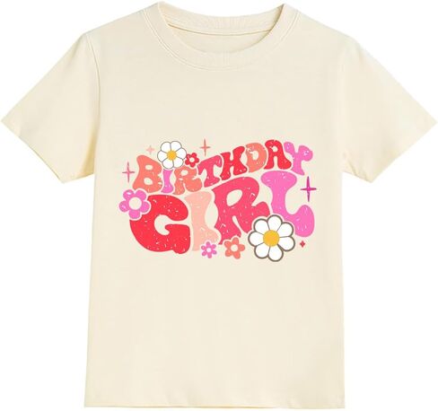 Birthday Girls Shirt 2nd 3rd 4th 5th 6th 7th 8th 9th Toddler Girl Birthday Outfit Kids Gift T-Shirts Party Tops in Kuwait