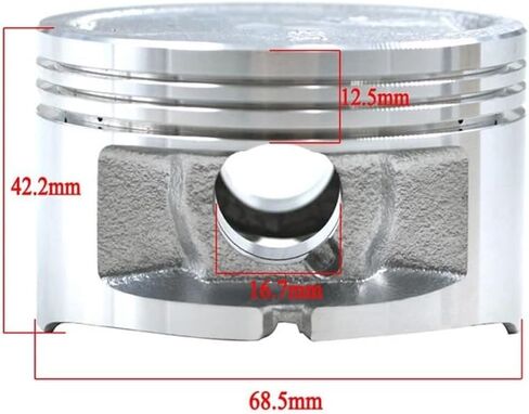 Fit For YP250 Engine Assembly Accessories 69mm 69.25mm 69.50mm 69.75mm 70mm Motorcycle Piston Ring(Assembly 69.50mm) in Saudi Arabia