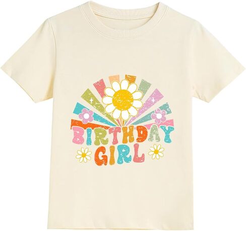Birthday Girls Shirt 2nd 3rd 4th 5th 6th 7th 8th 9th Toddler Girl Birthday Outfit Kids Gift T-Shirts Party Tops in Kuwait
