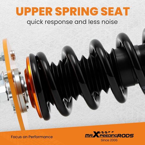 MaxPeedingrods Coilovers for Mitsubishi 3000GT 1991-1999 FWD ، مجموعة تعليق Coilover Adjustment Adjustment ، مجموعة التخفيض المسبق لخفض الذهب in Saudi Arabia