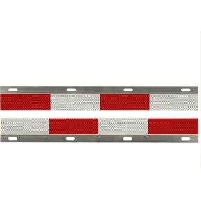 Kojem 24"x3" Mud Flap Reflector for Semi Truck and Semi Trailer Aluminum Straight Strip with Reflective Tape Mud Flap Hanger Flap Plate Pair in Saudi Arabia