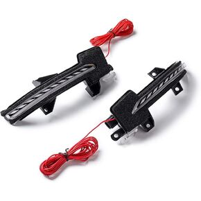 Compatible with Honda Accord 2018-2022 Amber Full LED Strip Sequential Flash Side Wing Mirror LED Dynamic Turn Signal Light Fits OE 34350TVAA01 34300TVAA01 (Smoke Lens, Honda Accord 2018-2022) in Kuwait