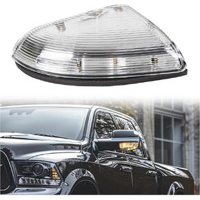 HECASA Left Turn Signal Light Compatible with 2009-2013 Dodge Ram 1500 2500 Front LH Driver Side Mirror Turn Signal Puddle LampClear Len Replacement for 68064949AA in Saudi Arabia