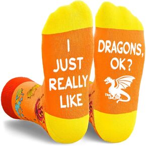 HAPPYPOP Unicorn Gifts Dragon Socks Women Men - Funny Animal Socks, Dragon Gifts for Adults, Teen Girls in Saudi Arabia