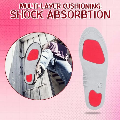 Acupressure Magnetic Insoles Orthopedic Massage Insoles with Magnetic Technology Shock Absorption Arch Support Helps Blood Circulation and Relieve Fatigue (Blue,S(Men 4-7/women 5-8)) in Saudi Arabia