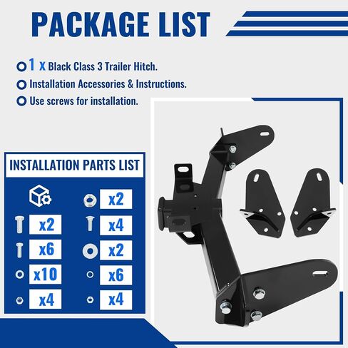 KUAFU Class 3 Trailer Hitch Compatible with 2006-2008 Ford F-150 & Lincoln Mark LT Replace for 13360 Towing Hitch 2" Receiver in Saudi Arabia