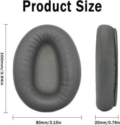Replacement Ear Pads Cushions for Sony WH-CH700N, WH-CH710N, WH-CH720N Headphones, Earpads Cover, Headset Ear Muffs, Headphone Repair Parts-Black in Kuwait