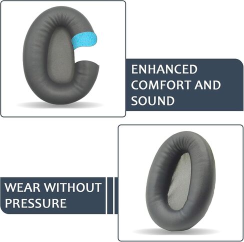 Replacement Ear Pads Cushions for Sony WH-CH700N, WH-CH710N, WH-CH720N Headphones, Earpads Cover, Headset Ear Muffs, Headphone Repair Parts-Black in Kuwait