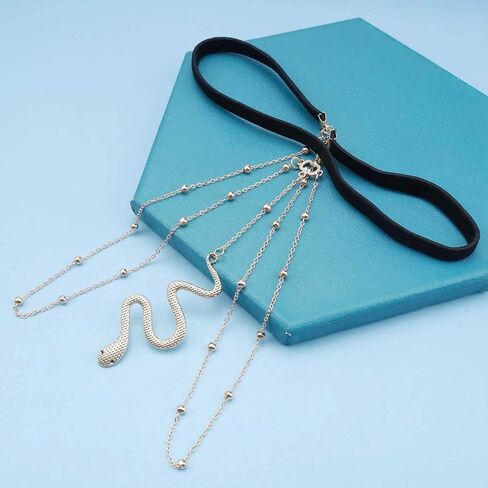 Punk Layered Snake Leg Chain Vintage Snake Thigh Leg Chain Multi Layering Thigh Chain Summer Leg Thigh Chain Punk Serpent Body Chain Rave Bikini Thigh Body Chain Jewelry for Women and Girls in Saudi Arabia