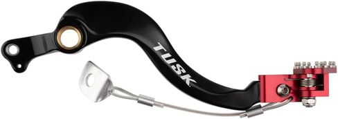 Tusk Aluminum Brake Pedal Red Tip Compatible with Honda CR250R 2002-2007 in Saudi Arabia