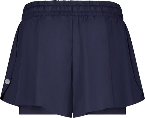 Harmony and Balance 2-in-1 Flowy Athletic Shorts with Built-in Liner for Women, Quick-Dry, Running, Yoga, Gym, Tennis Shorts in Kuwait