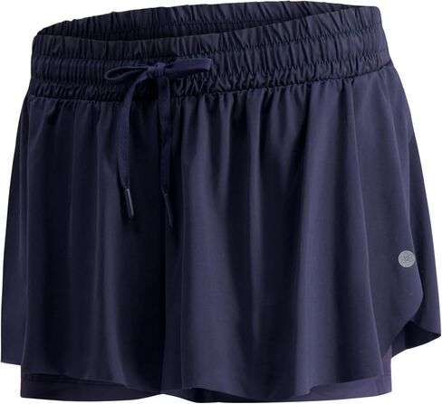 Harmony and Balance 2-in-1 Flowy Athletic Shorts with Built-in Liner for Women, Quick-Dry, Running, Yoga, Gym, Tennis Shorts in Kuwait