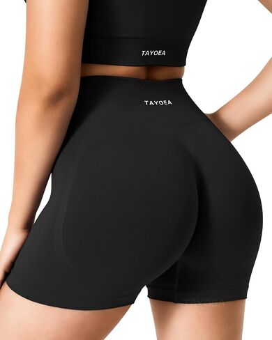 Tayoea Shorts Shorts Women Scrunch Butty Booty رفع سراويل راكب الدراجة النارية سلس لليوغا الرياضية الرياضية الرياضية in Saudi Arabia