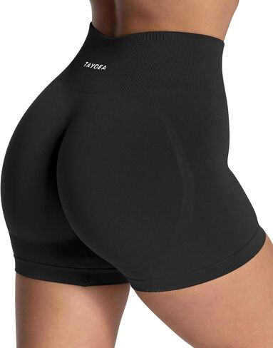 Tayoea Shorts Shorts Women Scrunch Butty Booty رفع سراويل راكب الدراجة النارية سلس لليوغا الرياضية الرياضية الرياضية in Saudi Arabia