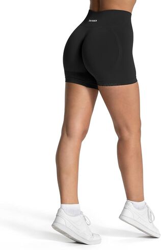 Tayoea Shorts Shorts Women Scrunch Butty Booty رفع سراويل راكب الدراجة النارية سلس لليوغا الرياضية الرياضية الرياضية in Saudi Arabia