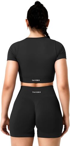 Tayoea Shorts Shorts Women Scrunch Butty Booty رفع سراويل راكب الدراجة النارية سلس لليوغا الرياضية الرياضية الرياضية in Saudi Arabia