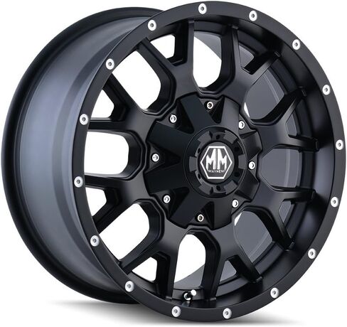 Mayhem Warrior (8015) Matte Black: 17 × 9 حجم العجلة ؛ 5-114.3/5-127 Lug Pattern ، 87mm Bore ، 18 ملم إزاحة. in Kuwait
