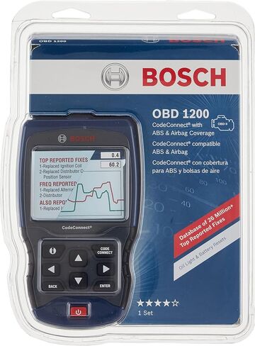 Bosch OBD 1200 Scan Tool with CodeConnect, ABS & Airbag Coverage, Oil Light & Battery Reset in Saudi Arabia
