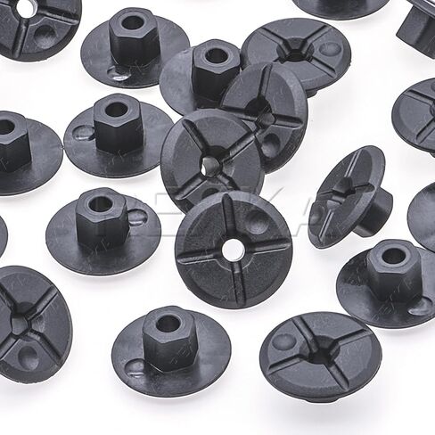 Rexka 20pcs Frend Fender Liner Arch Shield Nut for Mercedes Benz 2019900050 Mercedes-Benz Nut-Tranting Self (4.2 mm) in Saudi Arabia