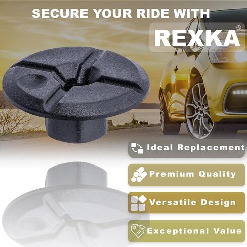 Rexka 20pcs Frend Fender Liner Arch Shield Nut for Mercedes Benz 2019900050 Mercedes-Benz Nut-Tranting Self (4.2 mm) in Saudi Arabia