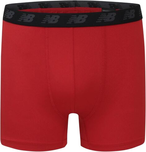 New Balance Boys' 3.5" Underwear, Performance Boxer Briefs (4 Pack), Electric Thunderbolt Camo/Electric Indigo/Magnet/Black, Large in Kuwait