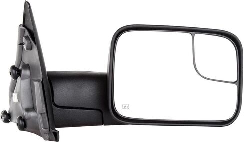 LUJUNTEC Tow Mirror Replacement fit for 2002-2008 For Dodge For Ram 1500 2003-2009 For Dodge For Ram 2500/3500 Pickup Towing Mirror Passenger Right Side Power Adjusted Heated No Turn Signal Light in Saudi Arabia