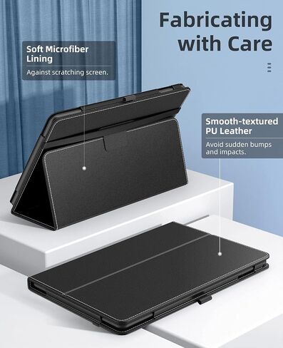 MoKo Case Fits All-New Amazon Kindle Fire HD 10 & 10 Plus Tablet (11th Generation, 2021 Release) 10.1" - Slim Folding Stand Cover with Auto Wake/Sleep, Indigo in Saudi Arabia