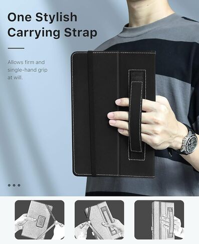 MoKo Case Fits All-New Amazon Kindle Fire HD 10 & 10 Plus Tablet (11th Generation, 2021 Release) 10.1" - Slim Folding Stand Cover with Auto Wake/Sleep, Indigo in Saudi Arabia