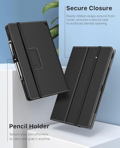 MoKo Case Fits All-New Amazon Kindle Fire HD 10 & 10 Plus Tablet (11th Generation, 2021 Release) 10.1" - Slim Folding Stand Cover with Auto Wake/Sleep, Indigo in Saudi Arabia