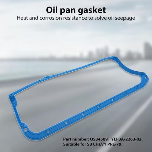 SBC Oil Pan Gasket Blue Pre -79 Early for SB Chevy V8 265 283 327 350 383 400 in Saudi Arabia