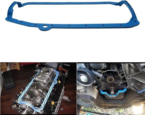 SBC Oil Pan Gasket Blue Pre -79 Early for SB Chevy V8 265 283 327 350 383 400 in Saudi Arabia