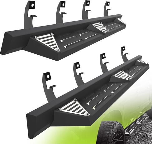 ONINE Running Boards Compatible for 2019-2025 Chevy Silverado/Gmc Sierra 1500, 2020-2025 Chevy Silverado/Gmc Sierra 2500HD 3500HD Crew Cab Drop Side Step Nerf Bar Rock Slider, Textured Black in Saudi Arabia