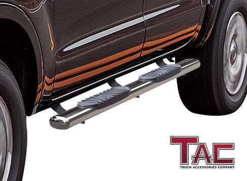 TAC Arrow 5 "لوحات تشغيل متوافقة مع 2019-2023 Ford Ranger Supercrew Cab Truck Side Steps Rails على الطرق الوعرة الملحقات الألمنيوم الأسود 2PCs in Saudi Arabia