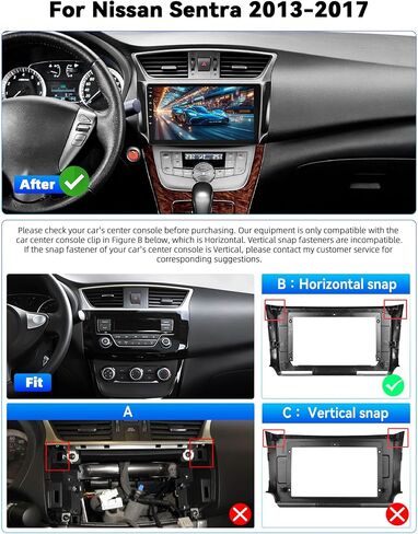 [1G+32G] Android 13 Car Stereo for Nissan Sentra 2013-2017 with GPS Navigation Head Unit Bluetooth Car Radio 10.1 Inch HD Touchscreen Mirror Link WiFi FM/RDS Radio USB SWC+Backup Camera Mic in Saudi Arabia