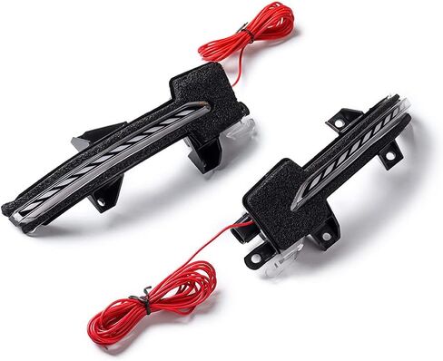 Compatible with Honda Accord 2018-2022 Amber Full LED Strip Sequential Flash Side Wing Mirror LED Dynamic Turn Signal Light Fits OE 34350TVAA01 34300TVAA01 (Smoke Lens, Honda Accord 2018-2022) in Kuwait