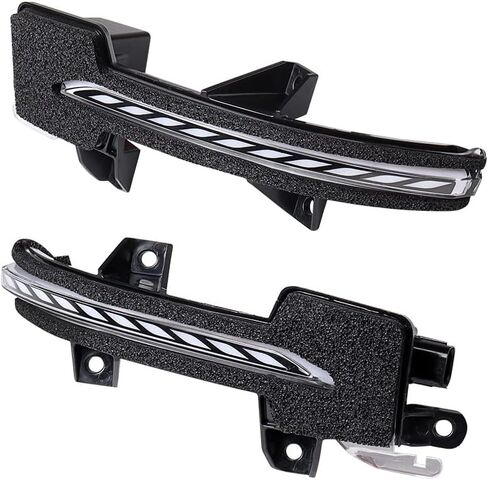 Compatible with Honda Accord 2018-2022 Amber Full LED Strip Sequential Flash Side Wing Mirror LED Dynamic Turn Signal Light Fits OE 34350TVAA01 34300TVAA01 (Smoke Lens, Honda Accord 2018-2022) in Kuwait