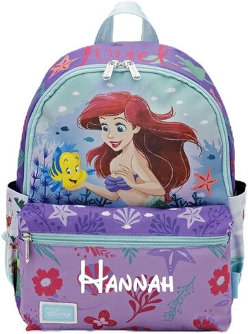 حقيبة ظهر Disney Belle Backpack Personalized Deails المرخص رسميًا وحقيبة الكتف Daypack Beast 13 بوصة مع اسم مخصص in Saudi Arabia