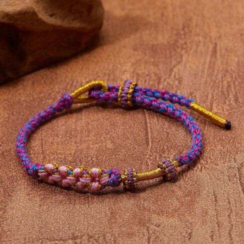 RINHOO FRIENDSHIP To My Granddaughter Bracelet A Link That Can Never Be Undone Peach Blossom Bracelet Granddaughter Bracelet from Grandma Adjustable Braided Bracelet in Kuwait