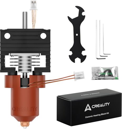 مجموعة Hotend الرسمية من سلسلة K1 من Creality، مجموعة كتلة التسخين السيراميكية K1/k1 Max/K1C - مجموعة فوهة سريعة التبديل، مجموعة Hotend للطباعة عالية التدفق، مقاومة درجات الحرارة العالية 300 درجة مئوية، متوافقة مع K1/k1 Max/K1C in Saudi Arabia