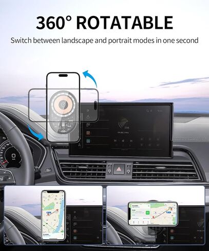 حامل هاتف سيارة الشحن اللاسلكي لـ Audi Q5 2021-2025/A5/S5/RS5 2020-2025/A4/S4 2020-2025 الملحقات in Kuwait