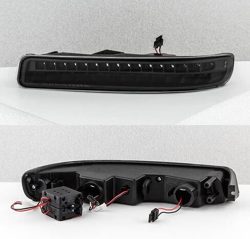 AKKON - For GMC Sierra Yukon Yukon XL Pair of Smoked Lens LED Front Bumper Turn Signal Light Lamp Set in Saudi Arabia
