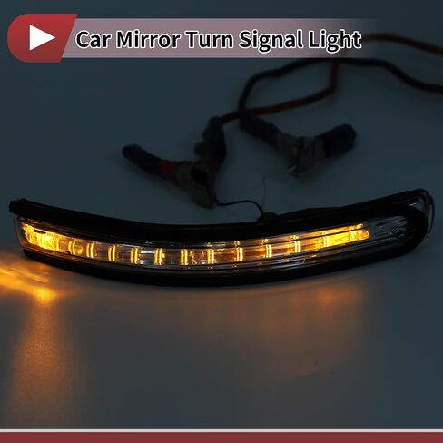 1 Pc Car Mirror Turn Signal Light for KIA Rio Pride 2012-2016 Right No.876241W000 Black Clear Plastic in Saudi Arabia