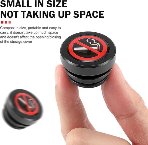 Cigarette Lighter Socket Cover Cap, No Smoking Sign Aluminum Cigarette Lighter Plug Cover, Fits All Vehicles with Standard 12 Volt Power Source (Red) in Saudi Arabia