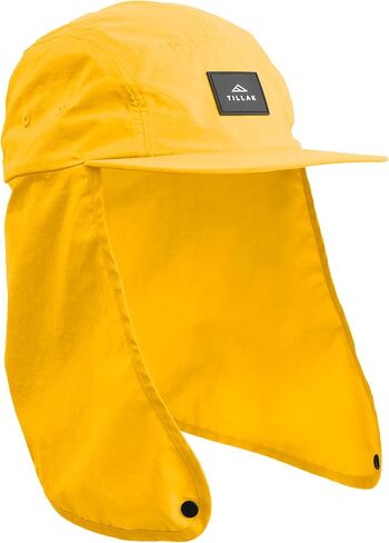 Chamisa Sun Hat, Lightweight Nylon 5 Panel Cap with Hide-able Neck Shade and Spring Cord in Kuwait