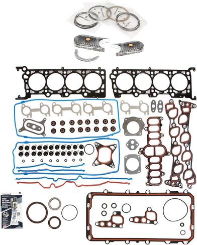 MA-5741119089-6 Full Gasket Set Bearings Rings Compatible With/For 97-99 Lincoln Mercury Ford 4.6L SOHC in Saudi Arabia