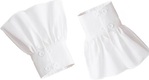 DATOA Cute Lace Hand Sleeve Wrist Cuffs Ruffled Detachable Bracelet Wedding Xmas Party Sweater Clothing Accessories in Saudi Arabia