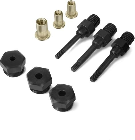 Beaspire Rivet Nut Tool Kit, 9.5" Rivnut Tool Kit with 8 Mandrels, Nutsert Tool Kit with 80 Pcs Rivet Nuts Assortment Kit and Rugged Carrying Case,M3,M4 M5,M6,6-32,8-32,10-24,1/4-20 in Kuwait