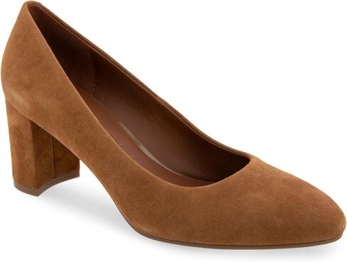 Aerosoles Women's EBEL Pump, Light Bronze Leather, 7.5 Wide in Saudi Arabia